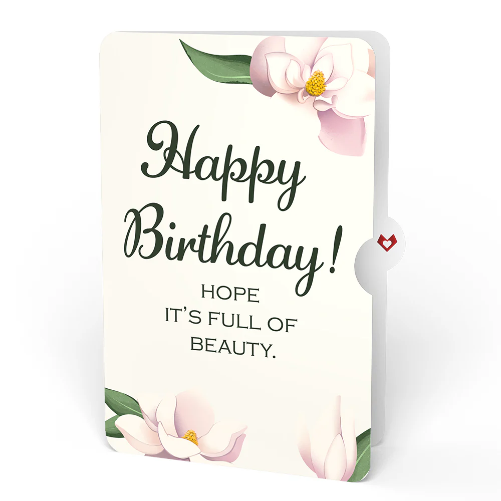 Pink Magnolia Tree Birthday Pop-Up Card and Sentiment Set - Image 4
