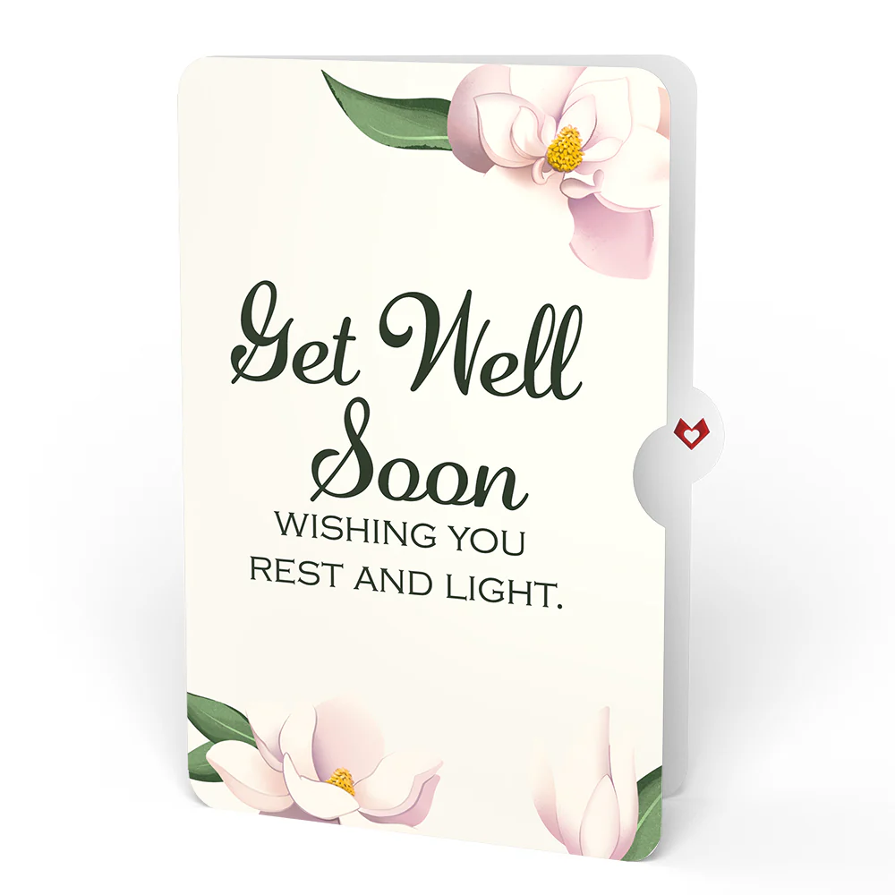 Pink Magnolia Tree Get Well Soon Pop-Up Card and Sentiment Set - Image 4