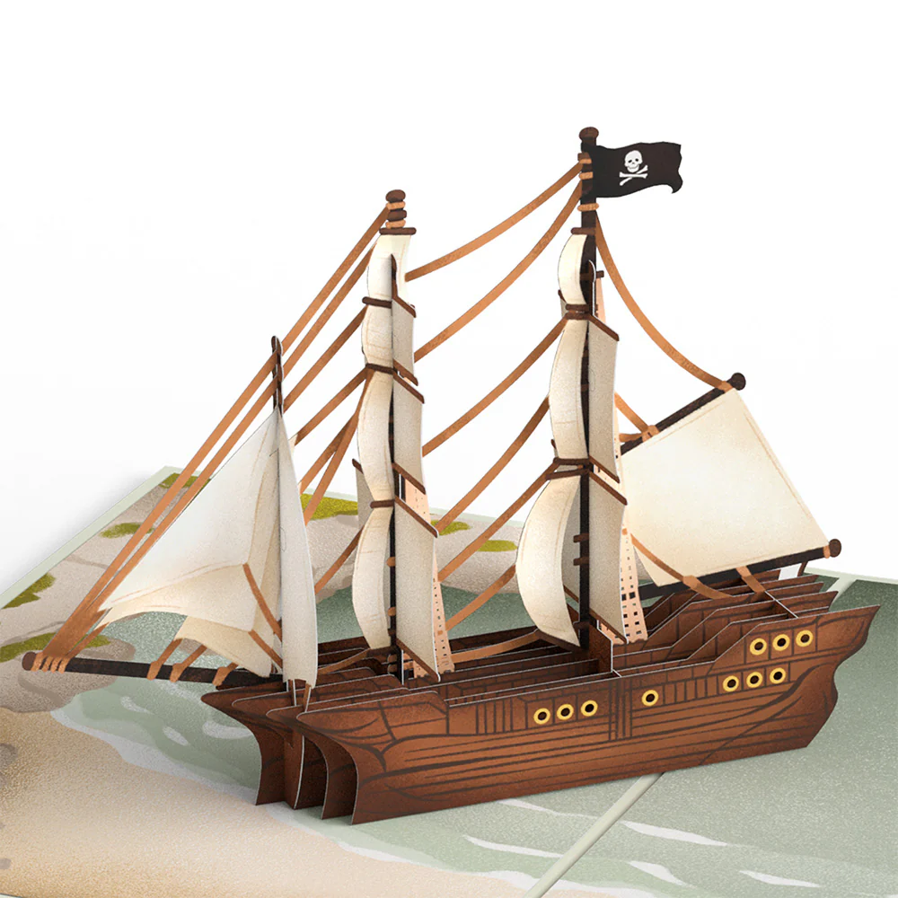 Pirate Ship Pop-Up Card - Image 2