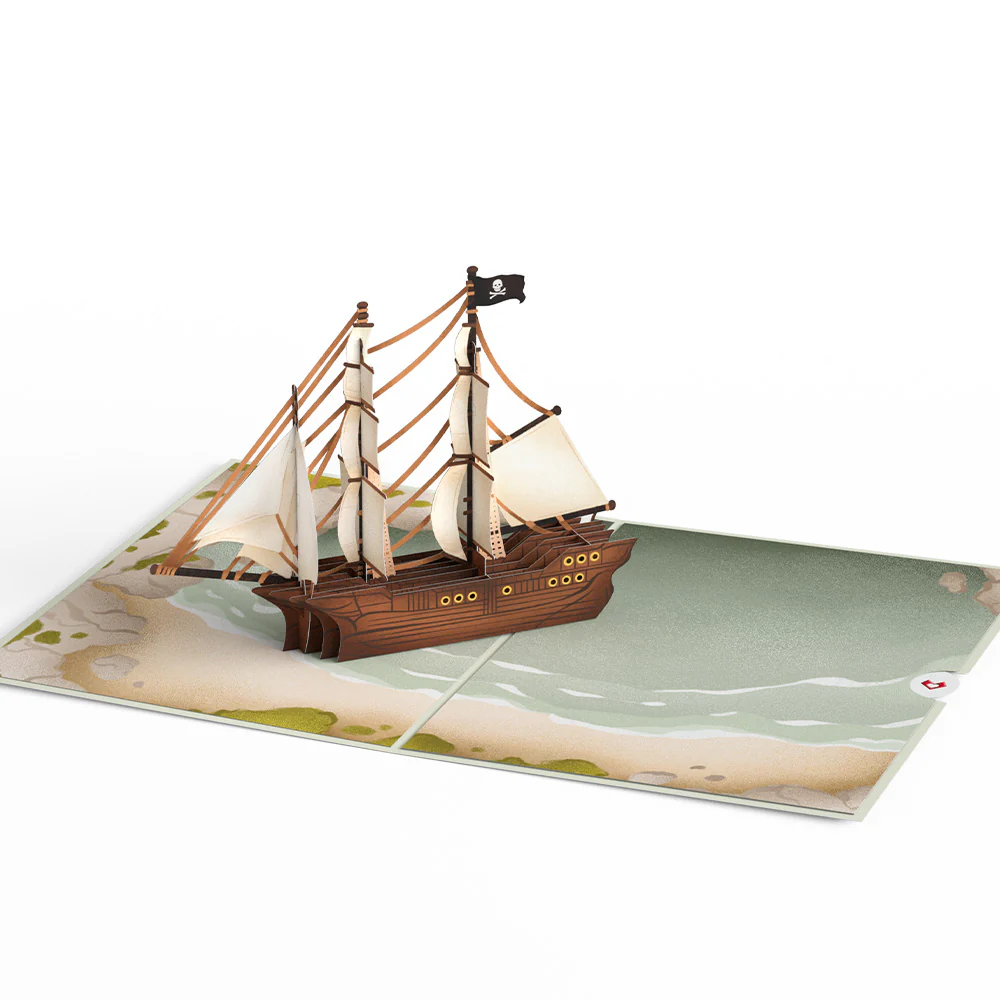Pirate Ship Pop-Up Card - Image 3