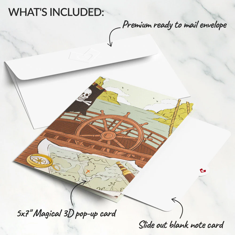 Pirate Ship Pop-Up Card - Image 5