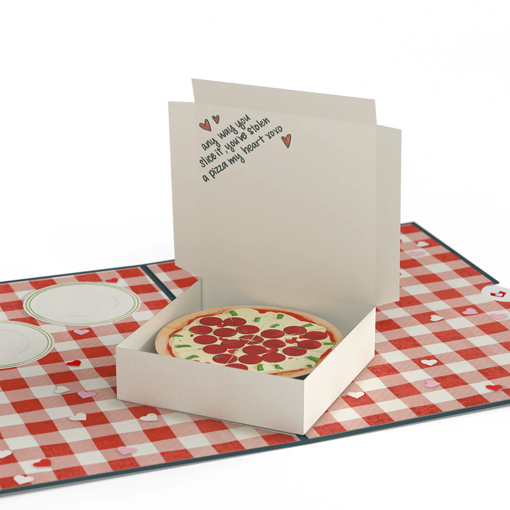 Pizza Love Father's Day Pop-Up Card and Sentiment Set for Husband - Image 3