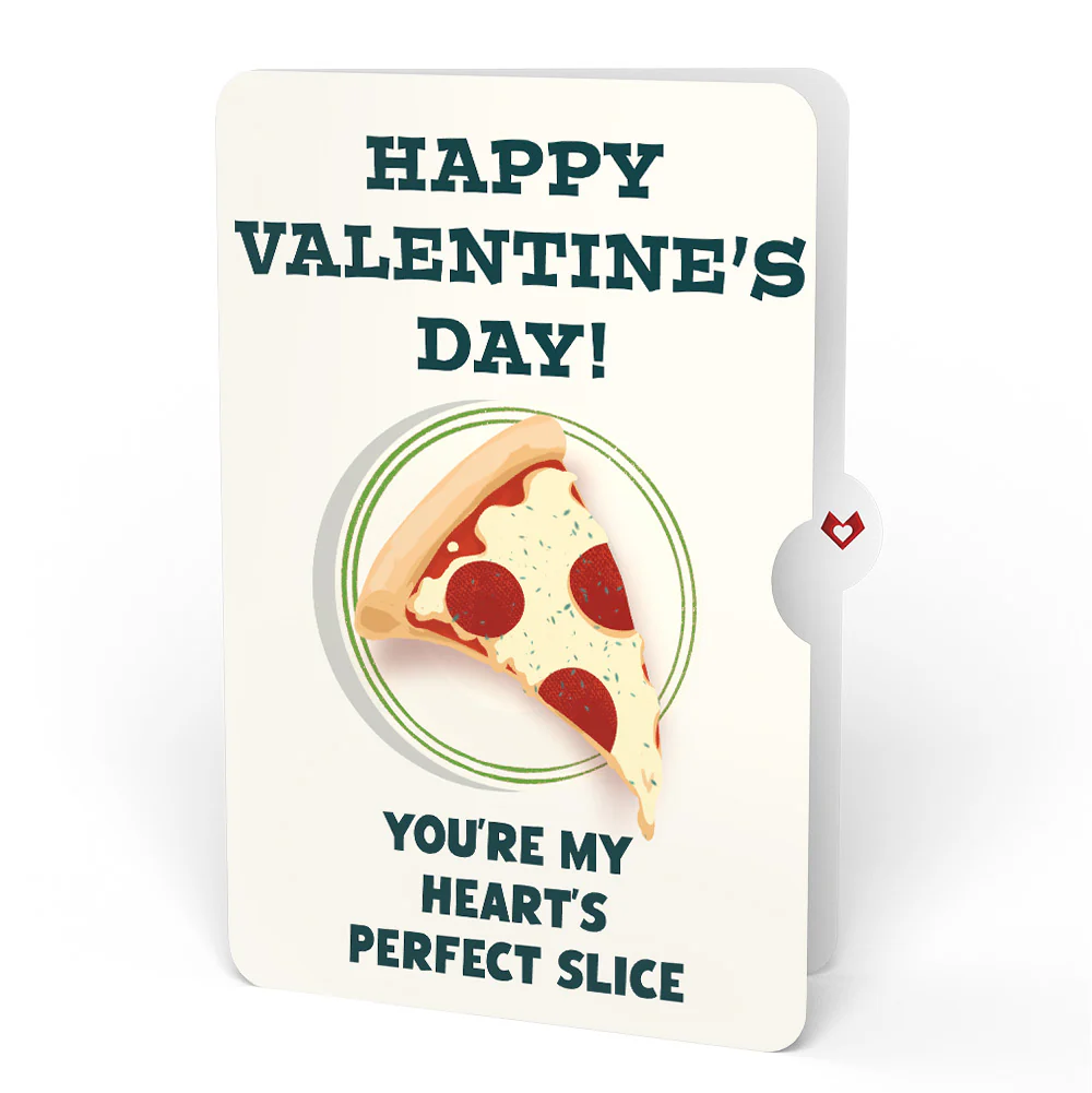 Pizza Love Valentine Pop-Up Card and Perfect Slice Sentiment Set - Image 4