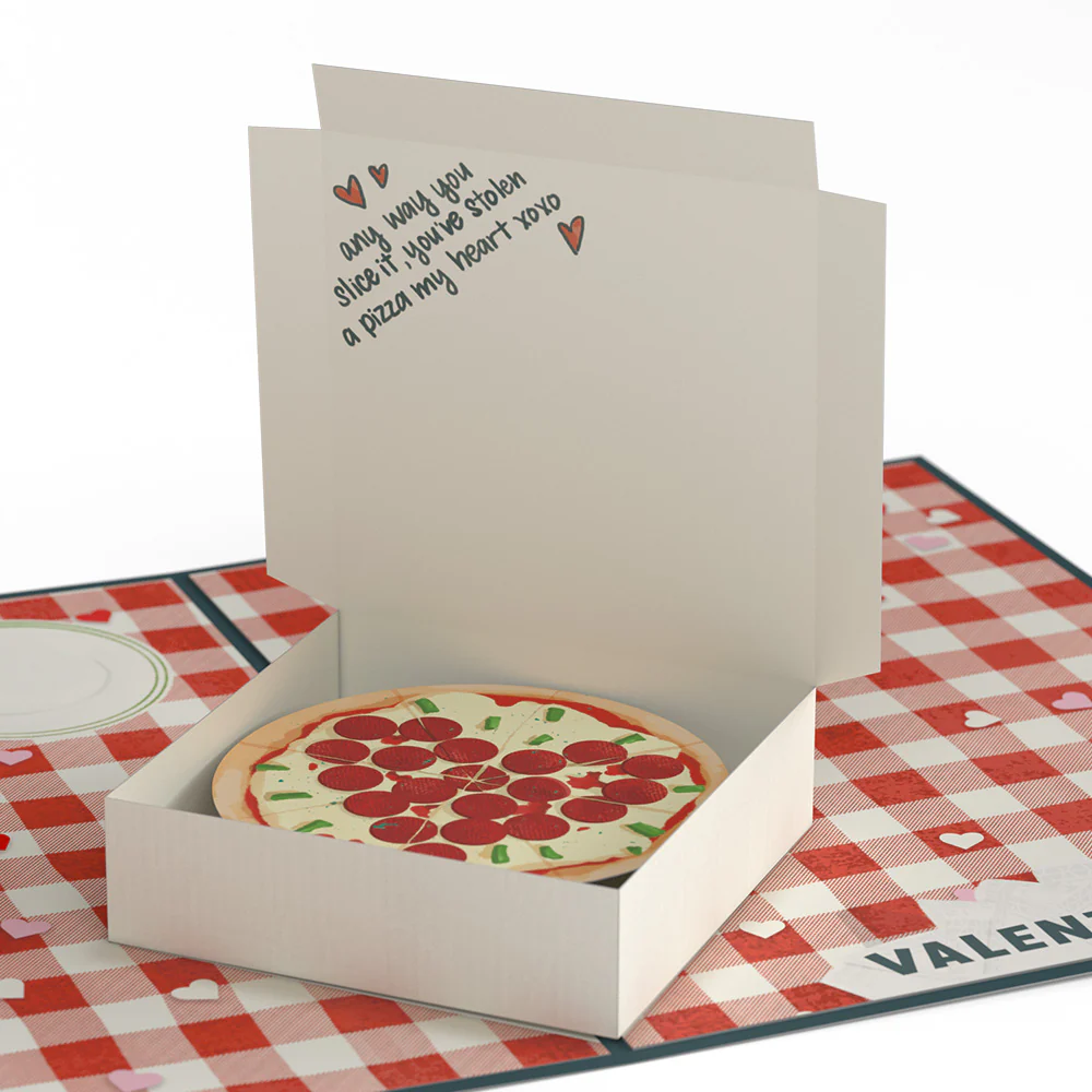 Pizza Valentine Pop-Up Card - Image 2