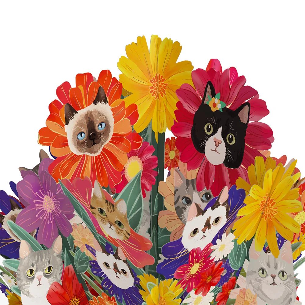 Purr-fect Mother’s Day Pop-Up Card & Bouquet Bundle - Image 6