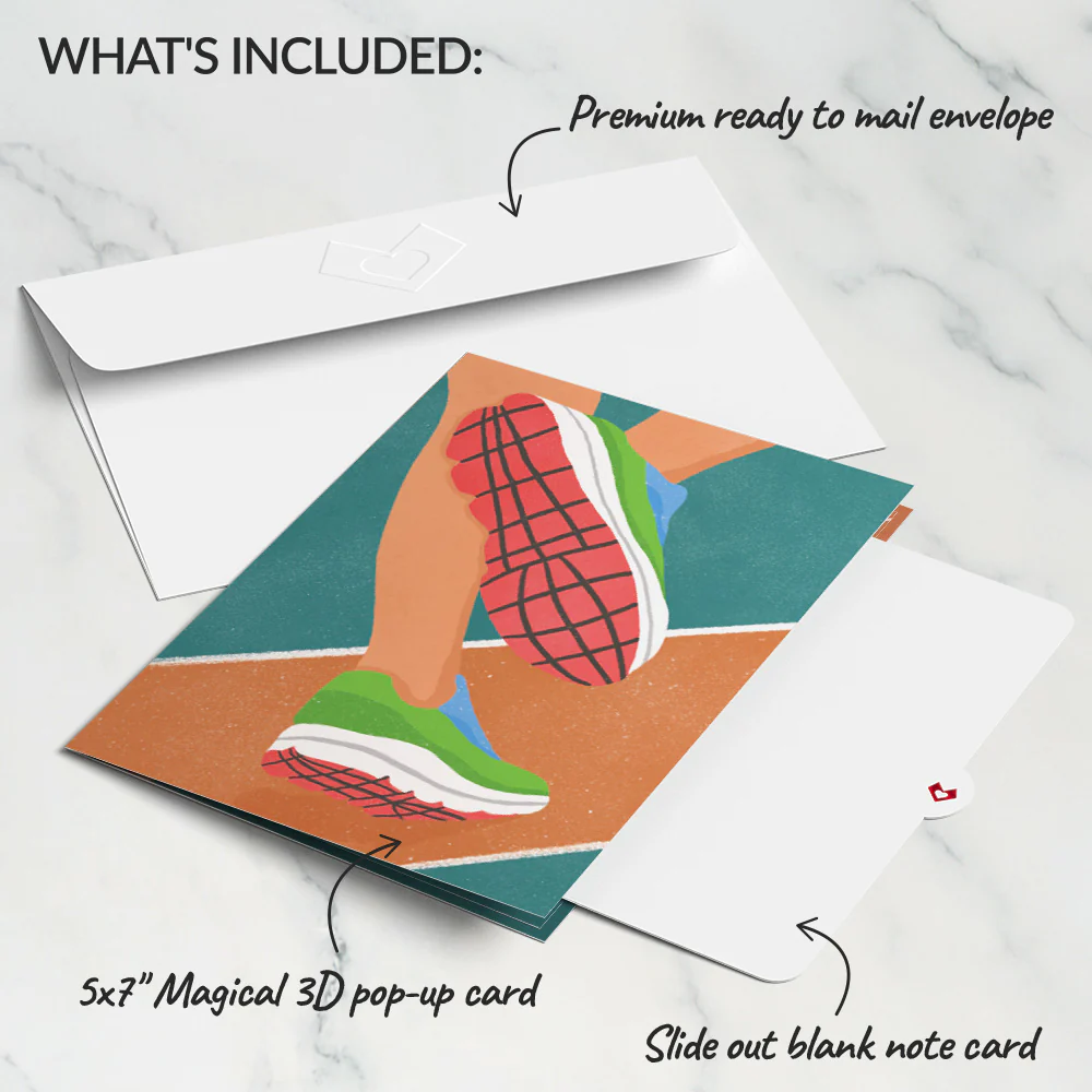 Race Day Running Pop-Up Card - Image 5