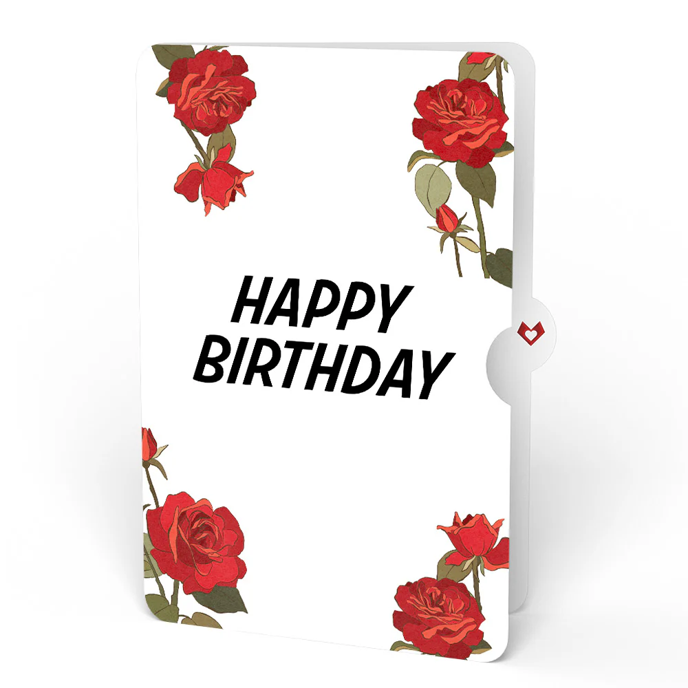 Radiant Rose Birthday Suncatcher Bouquet and Rose Blooms Sentiment Set - Image 4