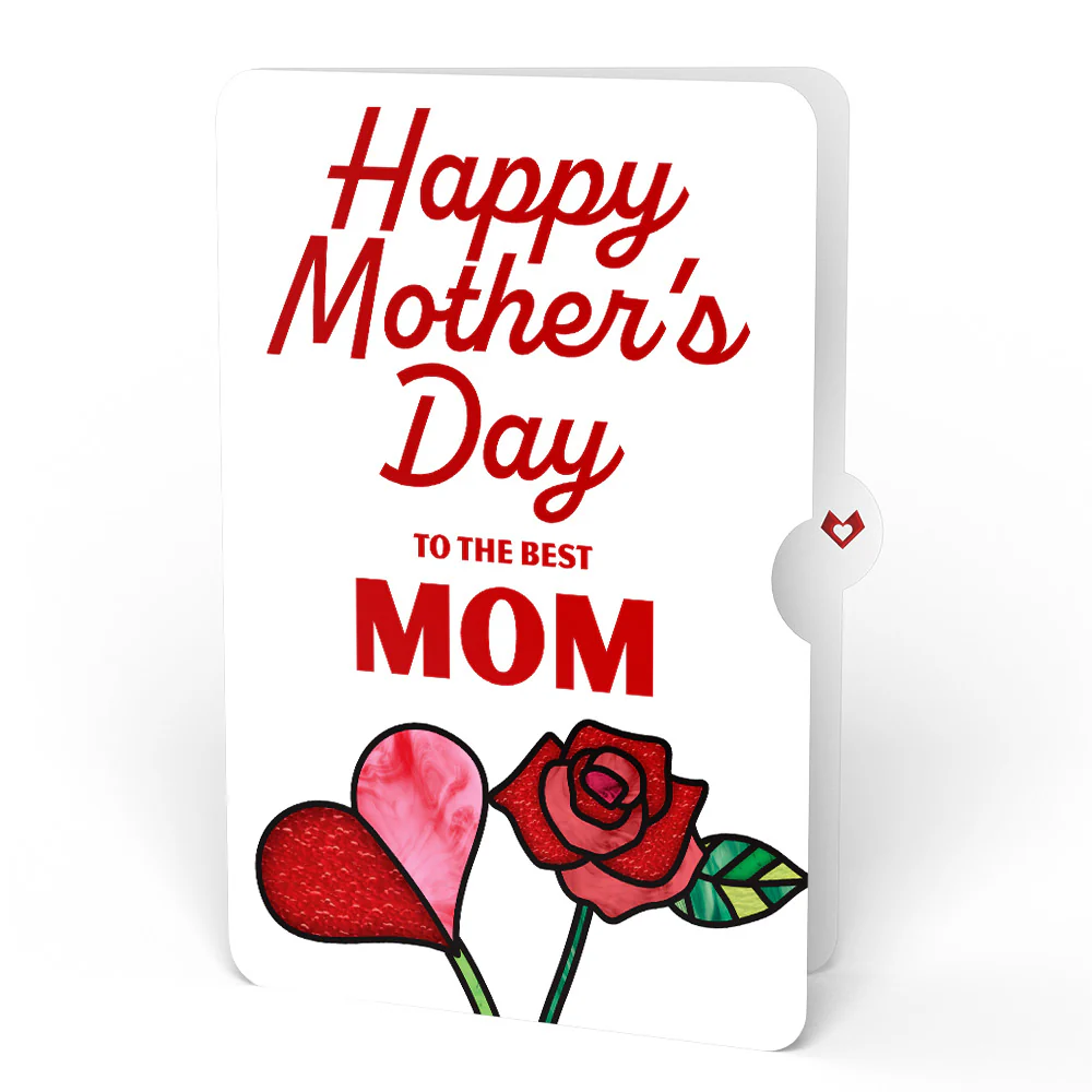 Radiant Rose Mother’s Day Suncatcher Bouquet and Sentiment Set for Mom - Image 4