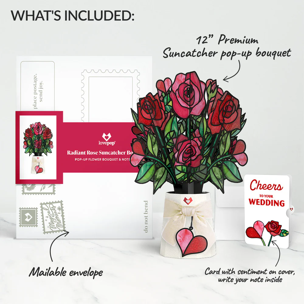 Radiant Rose Weddings Suncatcher Bouquet and Sentiment Set - Image 2