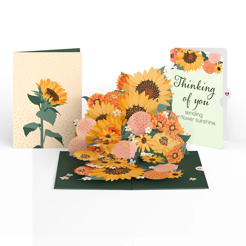 Radiant Sunflowers Thinking of You Pop-Up Card and Sentiment Set