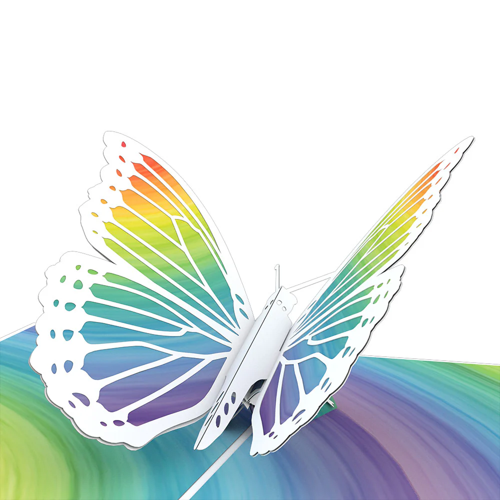 Rainbow Butterfly Pop-Up Card - Image 2