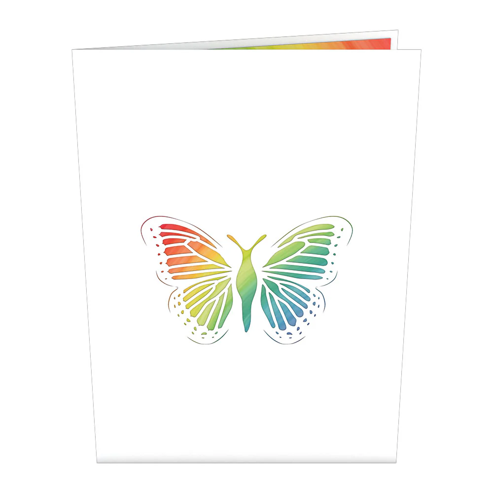 Rainbow Butterfly Pop-Up Card - Image 4