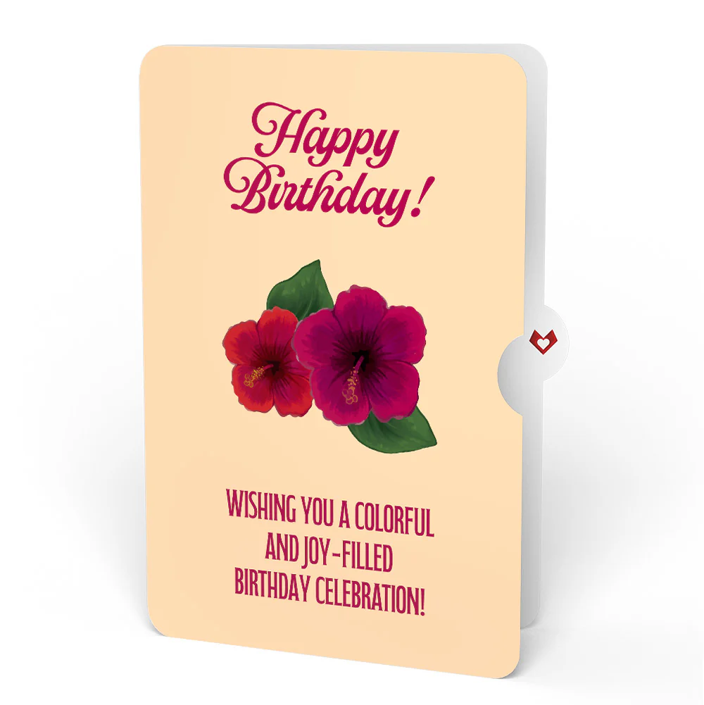 Rainforest Toucan Birthday Pop-Up Card and Hibiscus Sentiment Set - Image 4