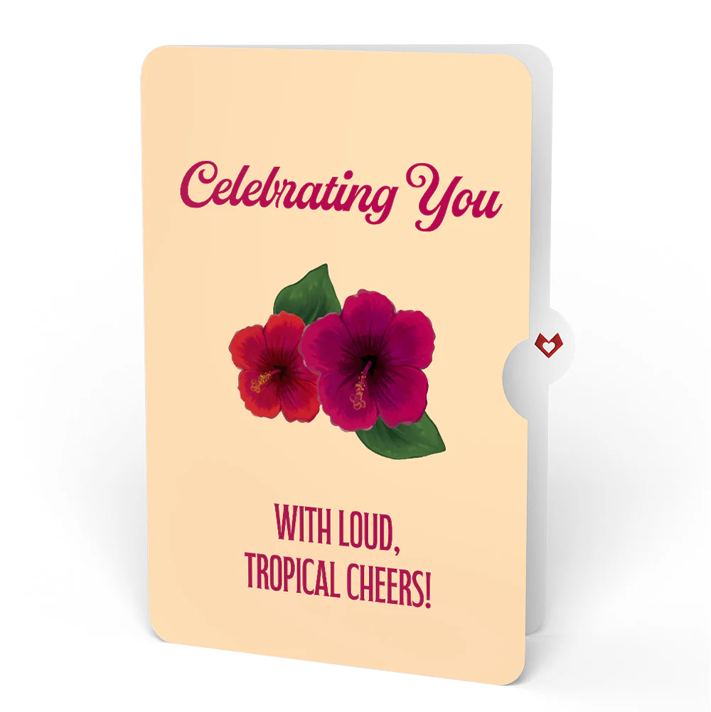 Rainforest Toucan Celebrating You Pop-Up Card and Hibiscus Sentiment Set - Image 4