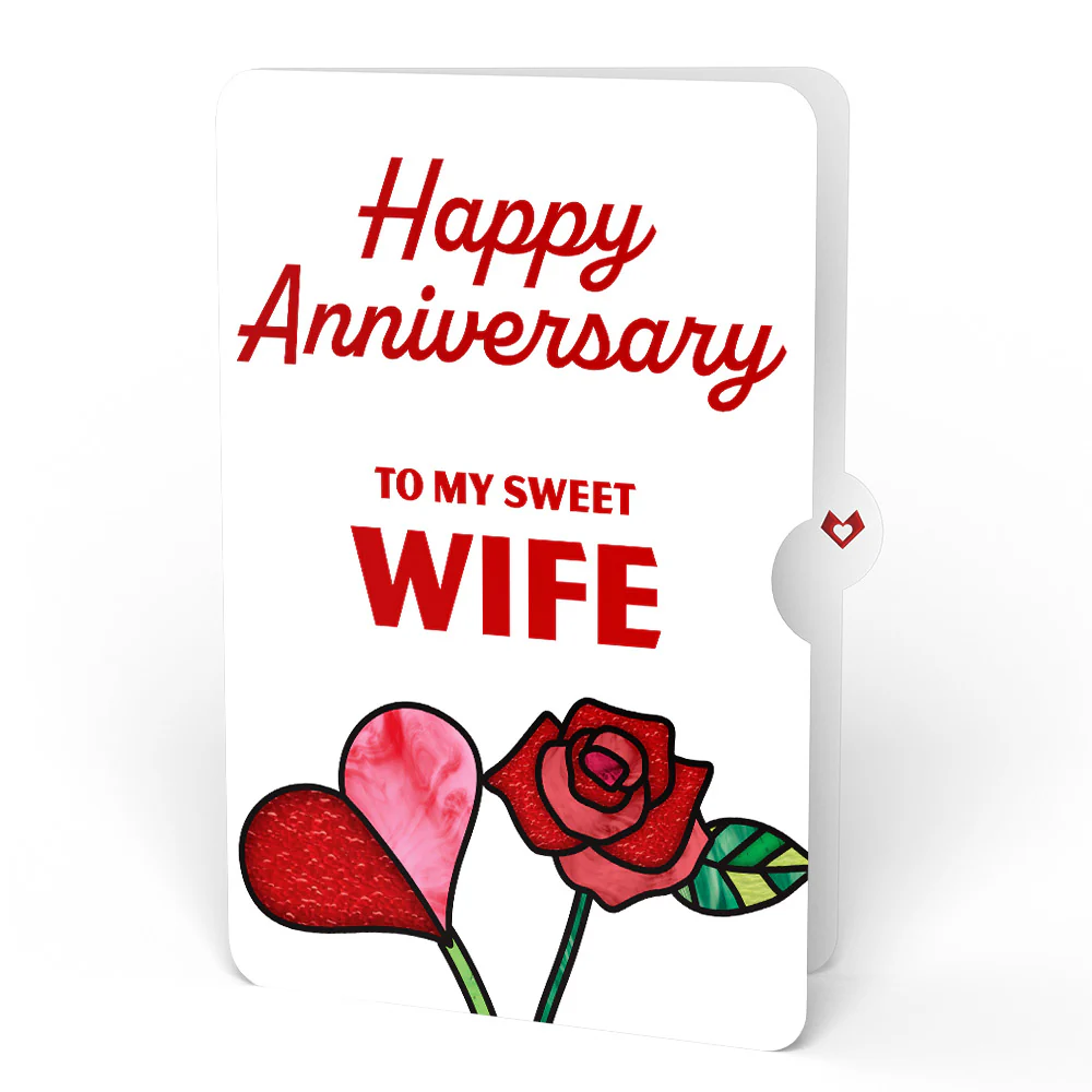 Red Rose Anniversary Grand Bouquet and Sentiment Set for Wife - Image 4