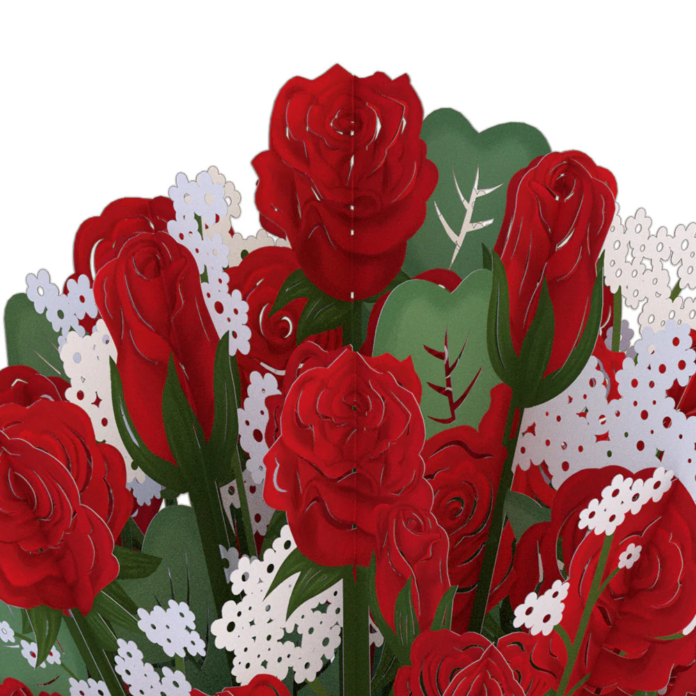 Red Rose Birthday Grand Bouquet and Sentiment Set for Daughter - Image 3