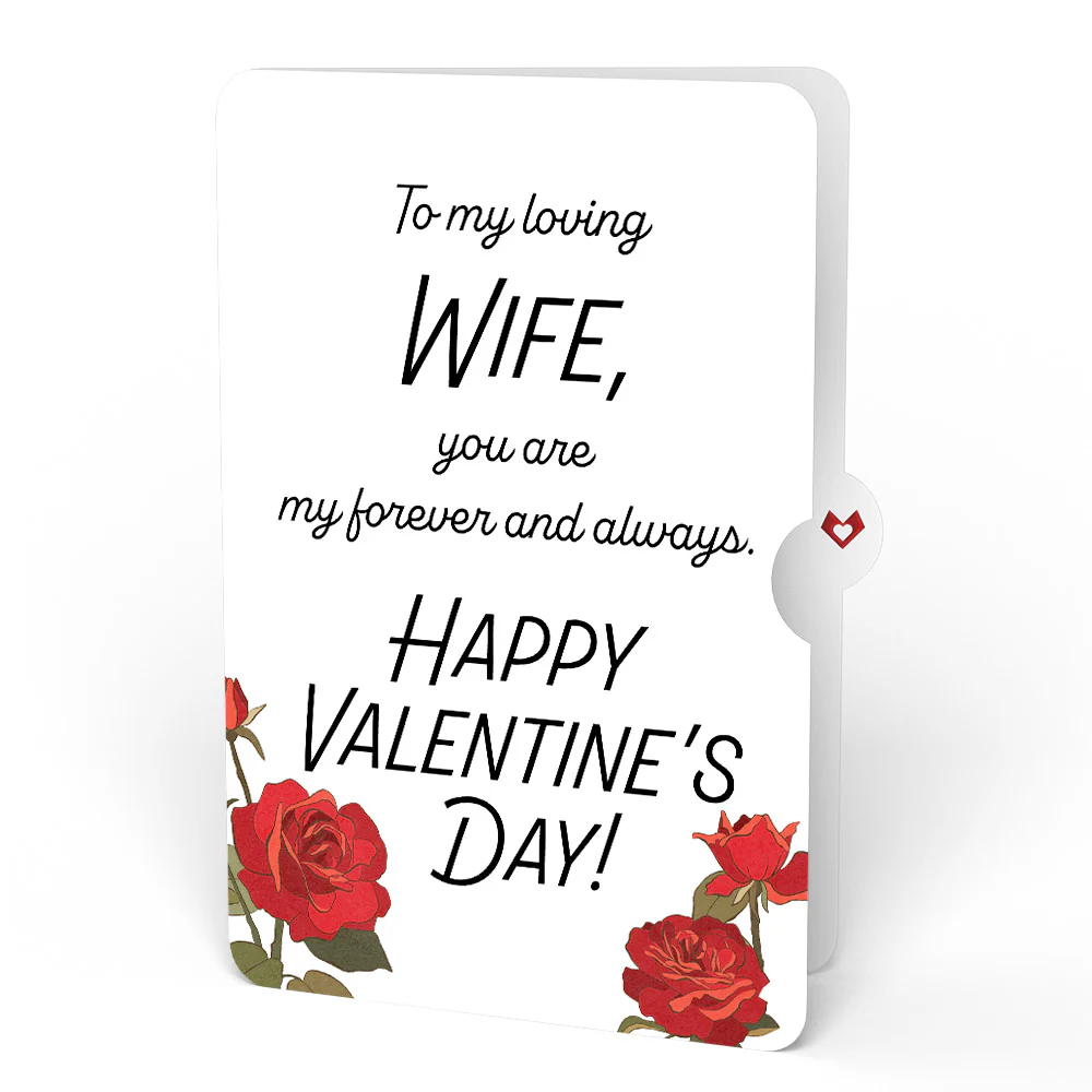 Red Rose Valentine Grand Bouquet and Roses Sentiment Set for Wife - Image 4