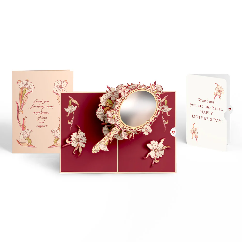 Reflection of Love and Support Mirror Mother's Day Pop-Up Card and Sentiment Set for Grandma