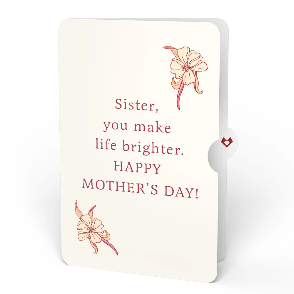 Reflection of Love and Support Mirror Mother's Day Pop-Up Card and Sentiment Set for Sister - Image 4