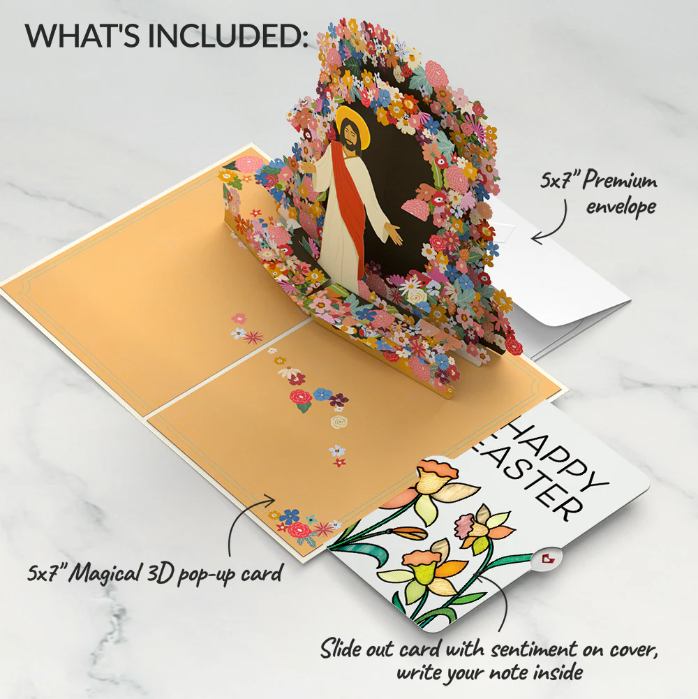 Resurrection of Jesus Easter Pop-Up Card and Sentiment Set - Image 2