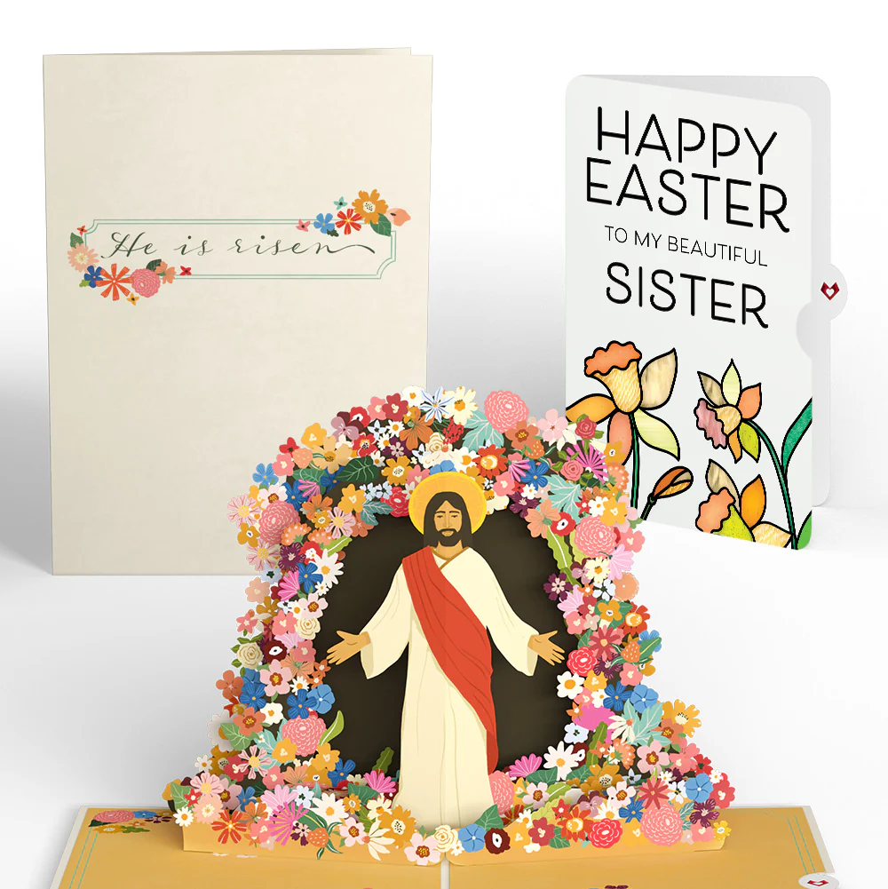 Resurrection of Jesus Easter Pop-Up Card and Sentiment Set for Sister