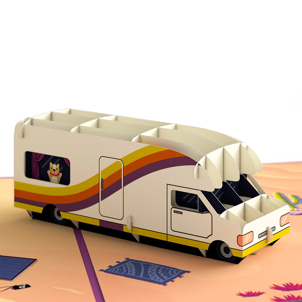 Retro Camper Pop-Up Card - Image 2