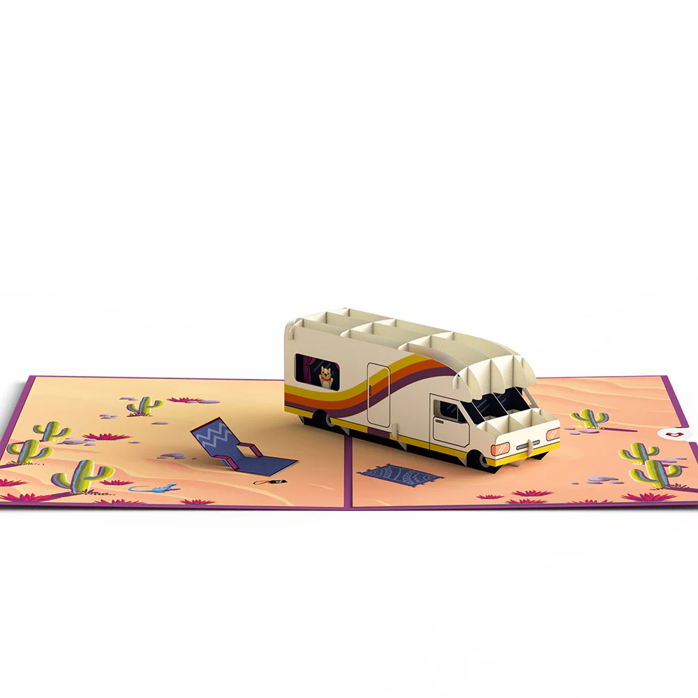 Retro Camper Pop-Up Card - Image 3