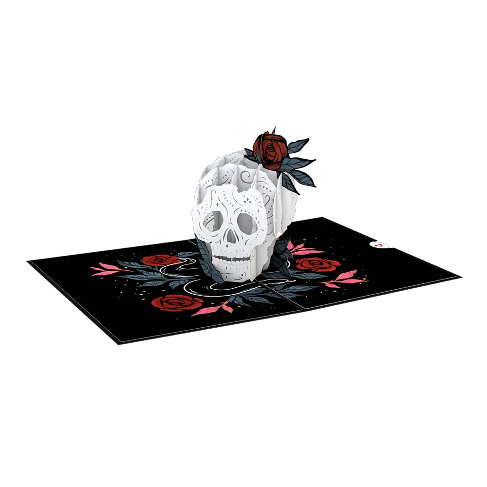 Rose Skull Pop-Up Card - Image 3