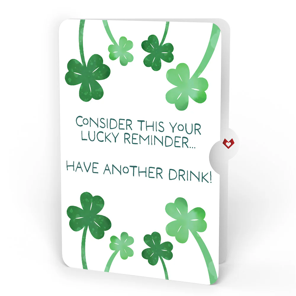 Saint Patrick's Day Lucky Clover Pop-Up Card and Shamrock Cheers Sentiment Set - Image 4