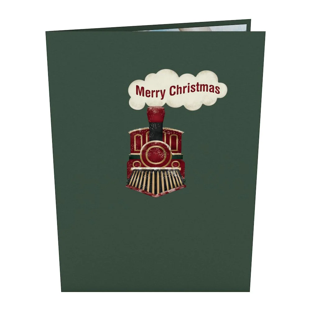 Santa Christmas Train Pop-Up Card - Image 5
