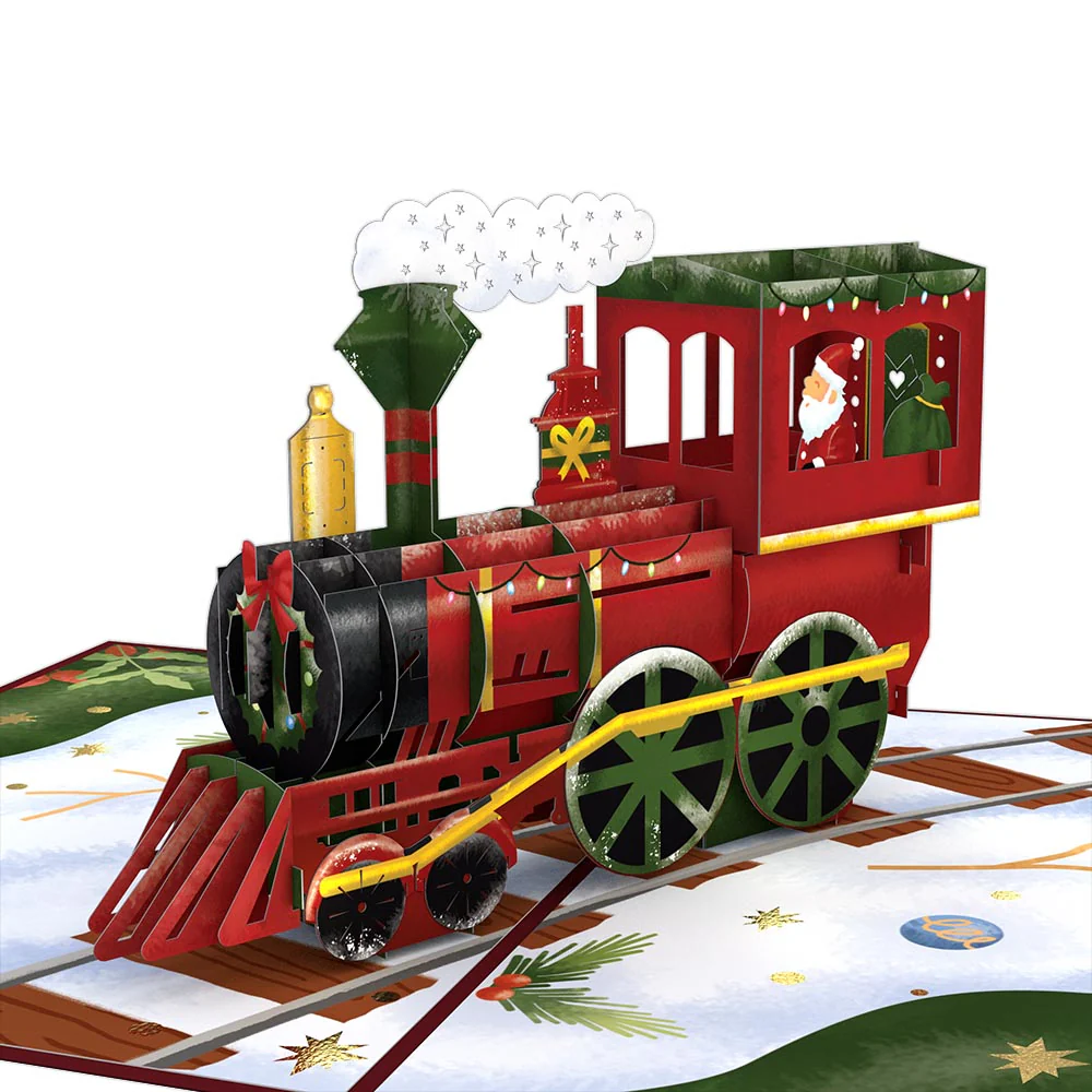 Santa Train Pop-Up Card - Image 2