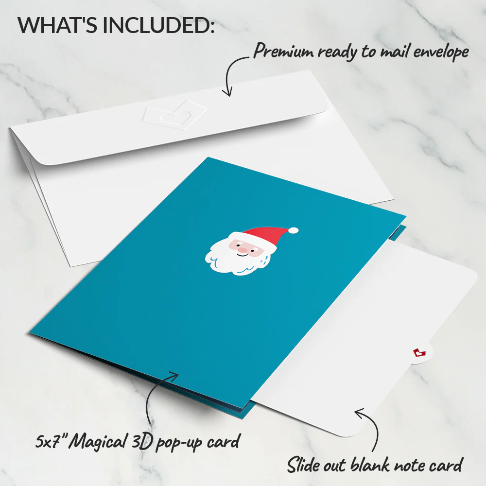 Santa with Christmas Tree Pop-Up Card - Image 5
