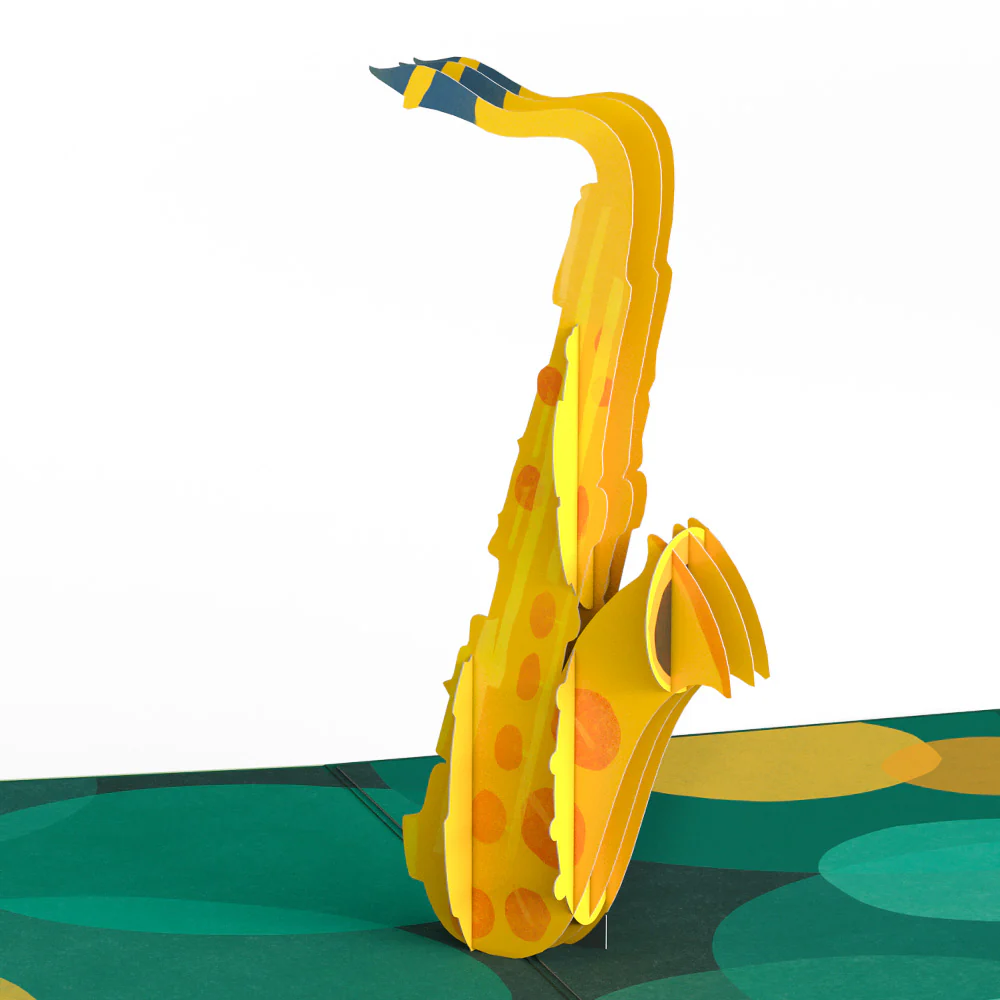 Saxophone Pop-Up Card - Image 2
