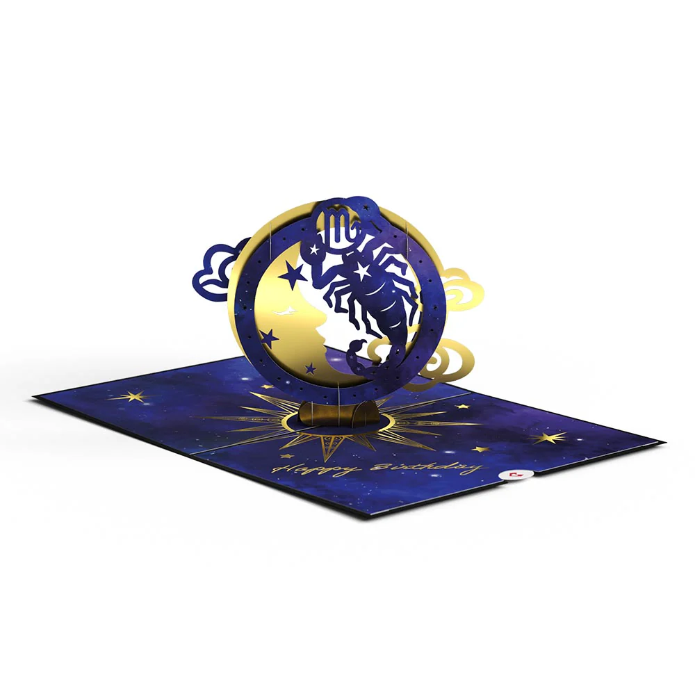 Scorpio Zodiac Birthday Pop-Up Card - Image 3