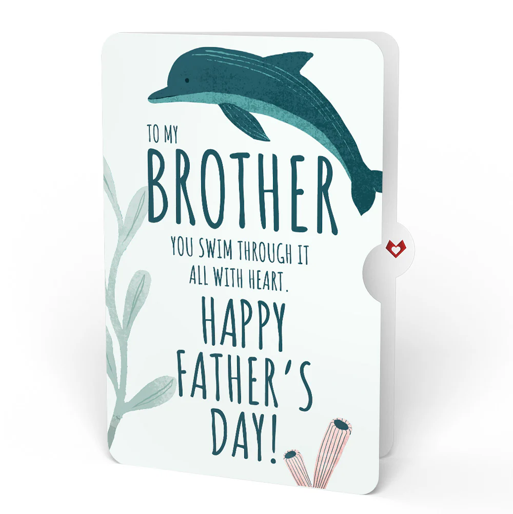 Seaside Sandcastle Father’s Day Pop-Up Card and Sentiment Set for Brother - Image 4