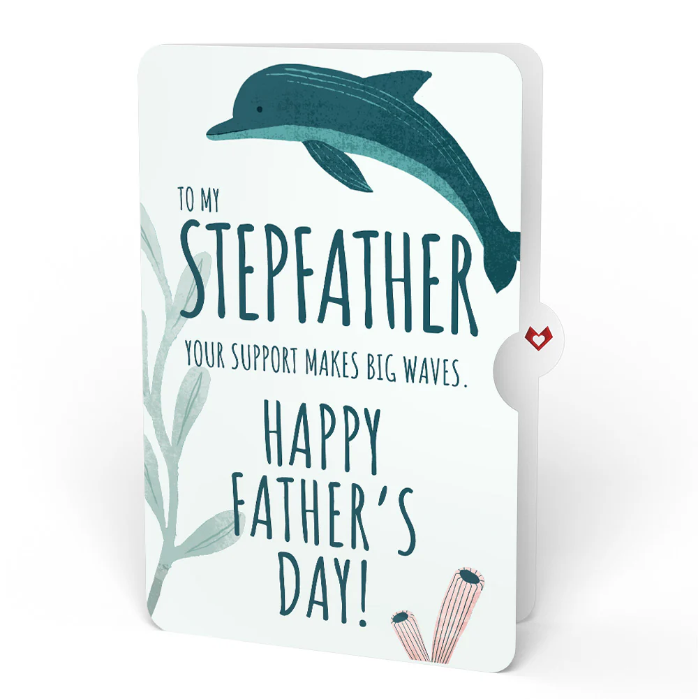 Seaside Sandcastle Father’s Day Pop-Up Card and Sentiment Set for Stepfather - Image 4