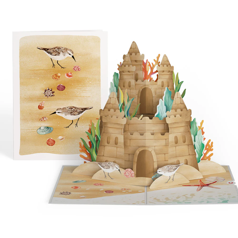 Seaside Sandcastle Pop-Up Card