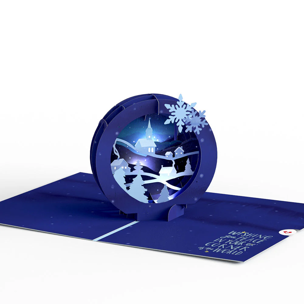 Season of Light Winter Village Light-Up Pop-Up Card - Image 5