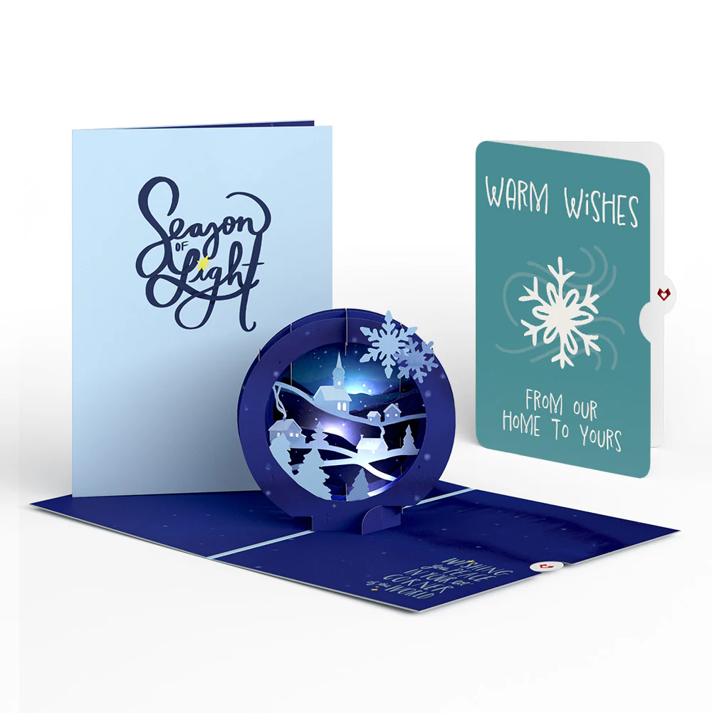 Season of Light Winter Village Light-Up Pop-Up Card and Sentiment Set