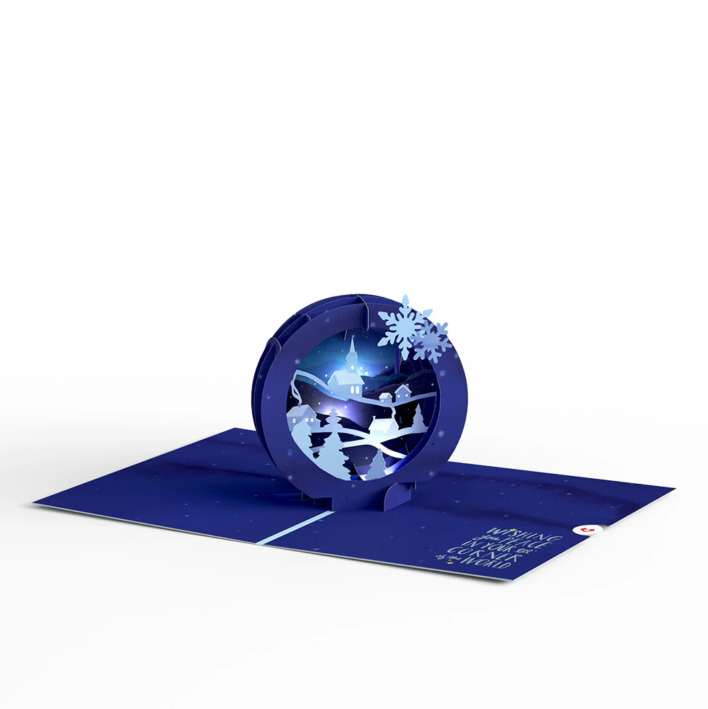 Season of Light Winter Village Light-Up Pop-Up Card and Sentiment Set - Image 3