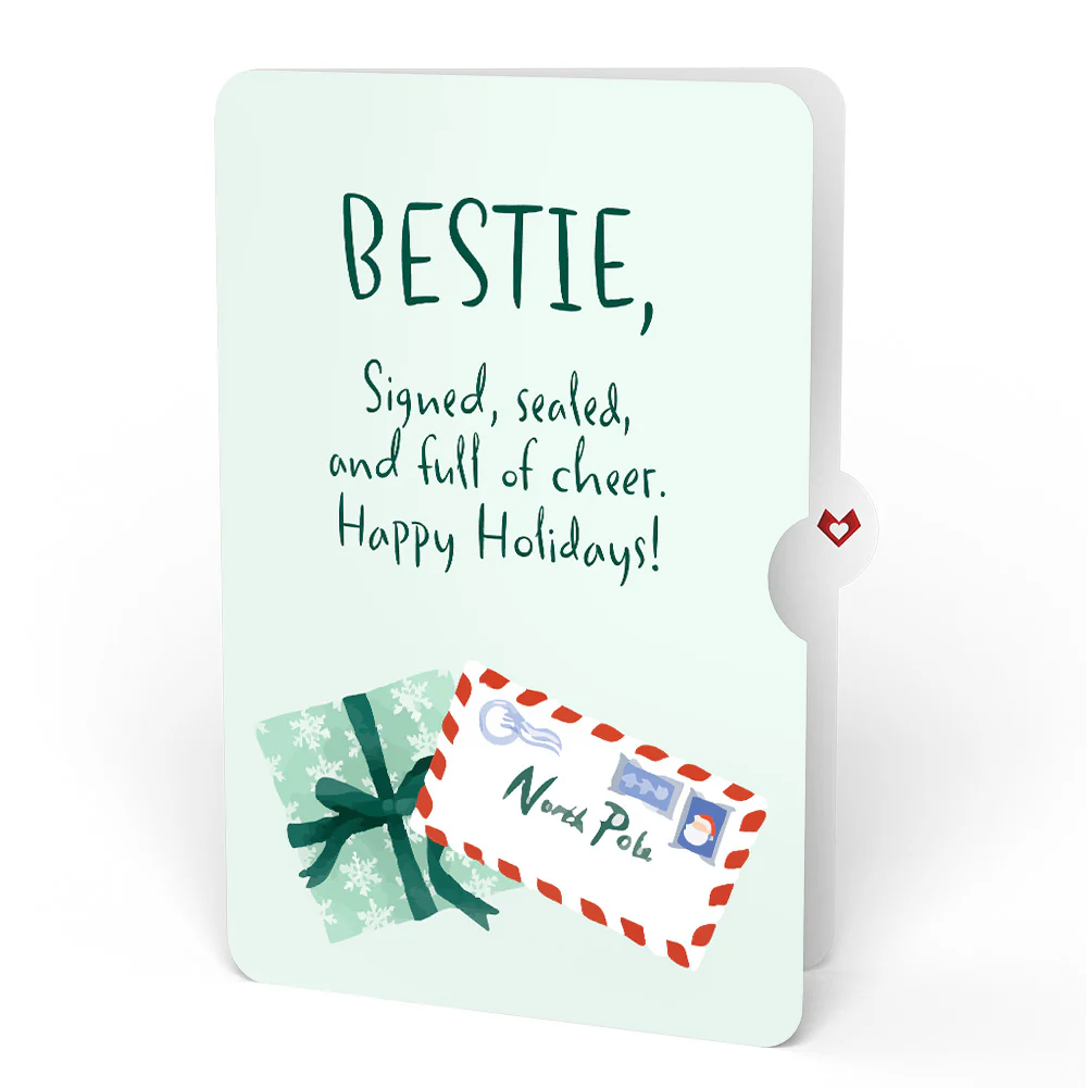 Season's Greetings Penguin Surprise Pop-Up Card and Sentiment Set for Bestie - Image 4
