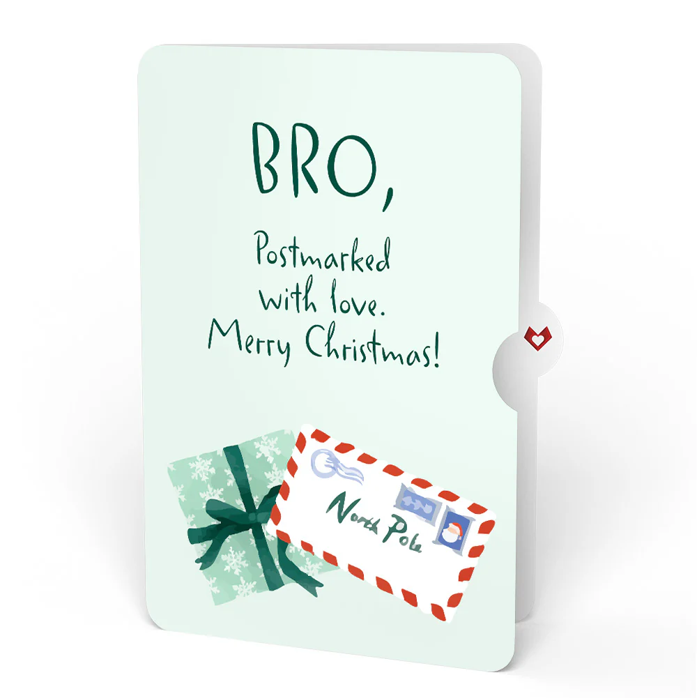 Season's Greetings Penguin Surprise Pop-Up Card and Sentiment Set for Brother - Image 4