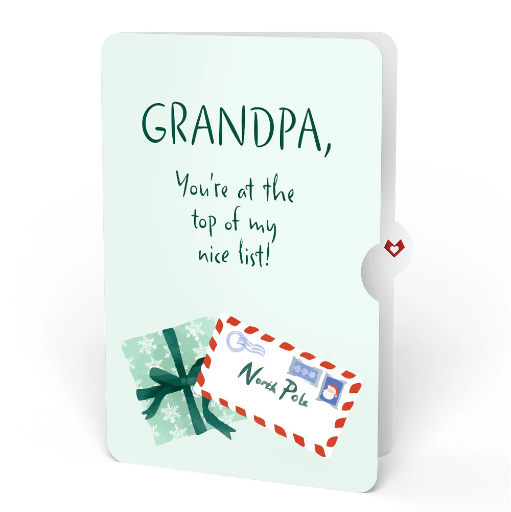Season's Greetings Penguin Surprise Pop-Up Card and Sentiment Set for Grandpa - Image 4