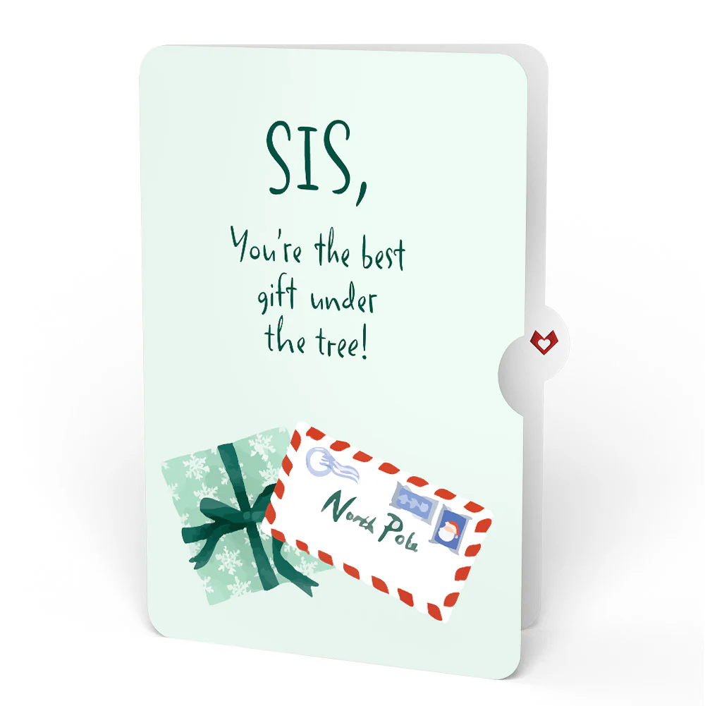 Season's Greetings Penguin Surprise Pop-Up Card and Sentiment Set for Sister - Image 4