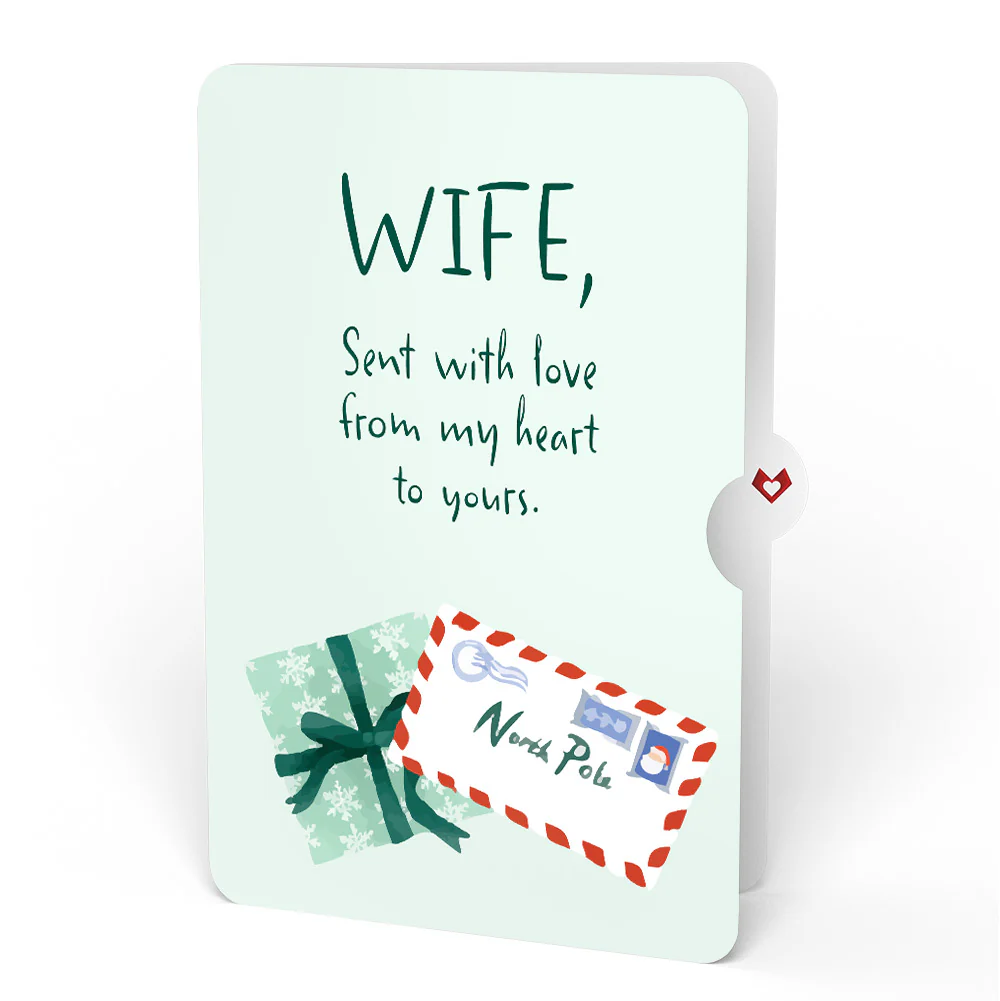 Season's Greetings Penguin Surprise Pop-Up Card and Sentiment Set for Wife - Image 4