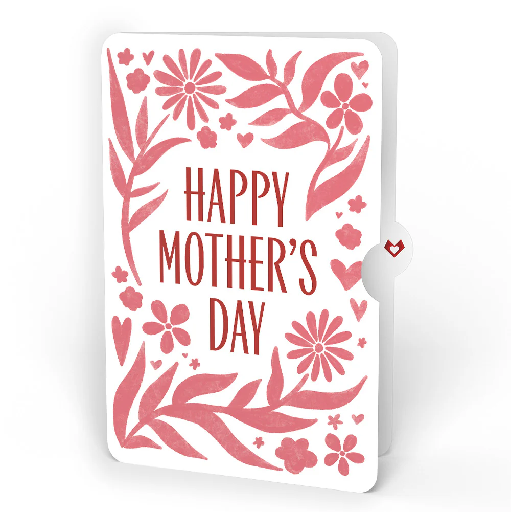 Serene Hummingbird Mother’s Day HeartFelt Charm Card™ and Bold Petal Pattern Sentiment Set for Mom - Image 4