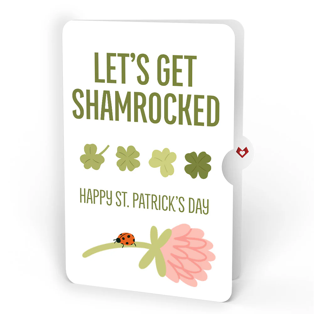 Shamrock Fields St. Patrick’s Day Pop-Up Card and Good Luck Bloom Shamrocked Sentiment Set - Image 4