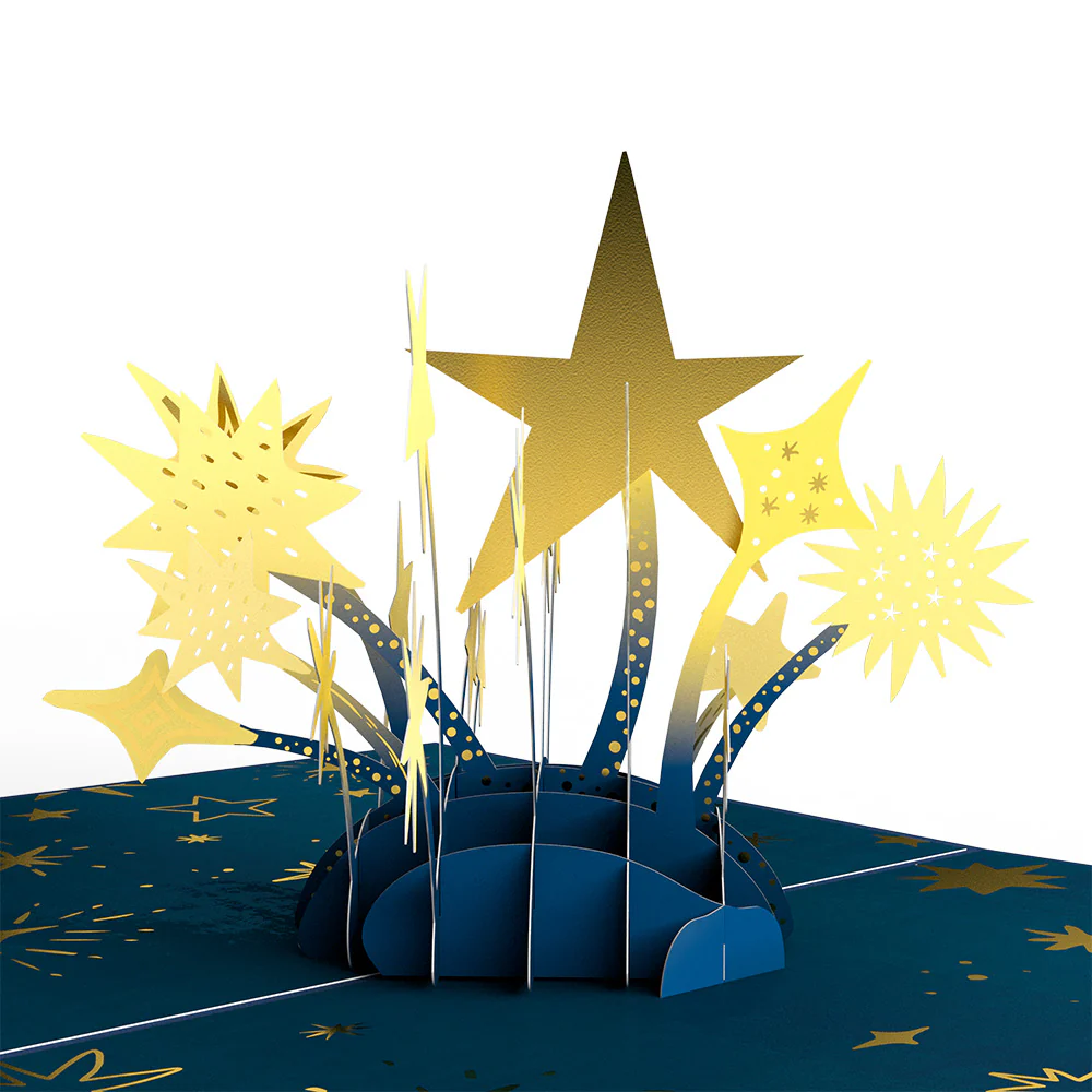 Shimmering Stars Pop-Up Card - Image 2