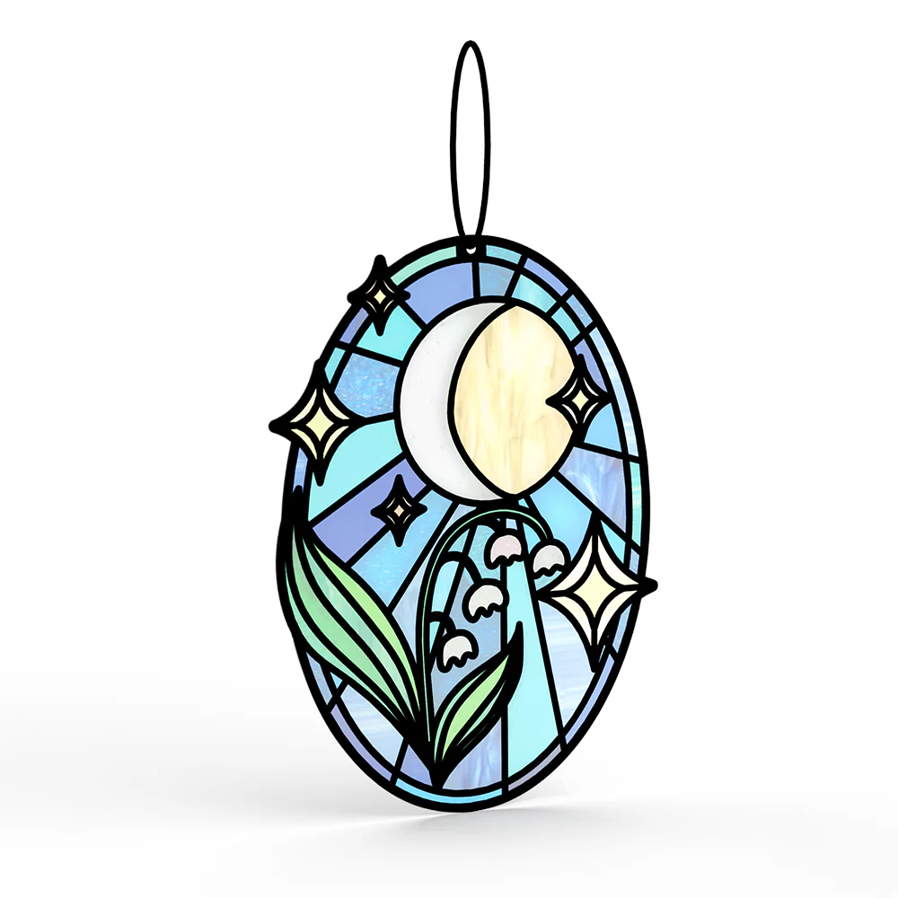 Shine Bright Twilight Bloom Birthday Suncatcher Card and IN & OUT Sentiment Set - Image 3