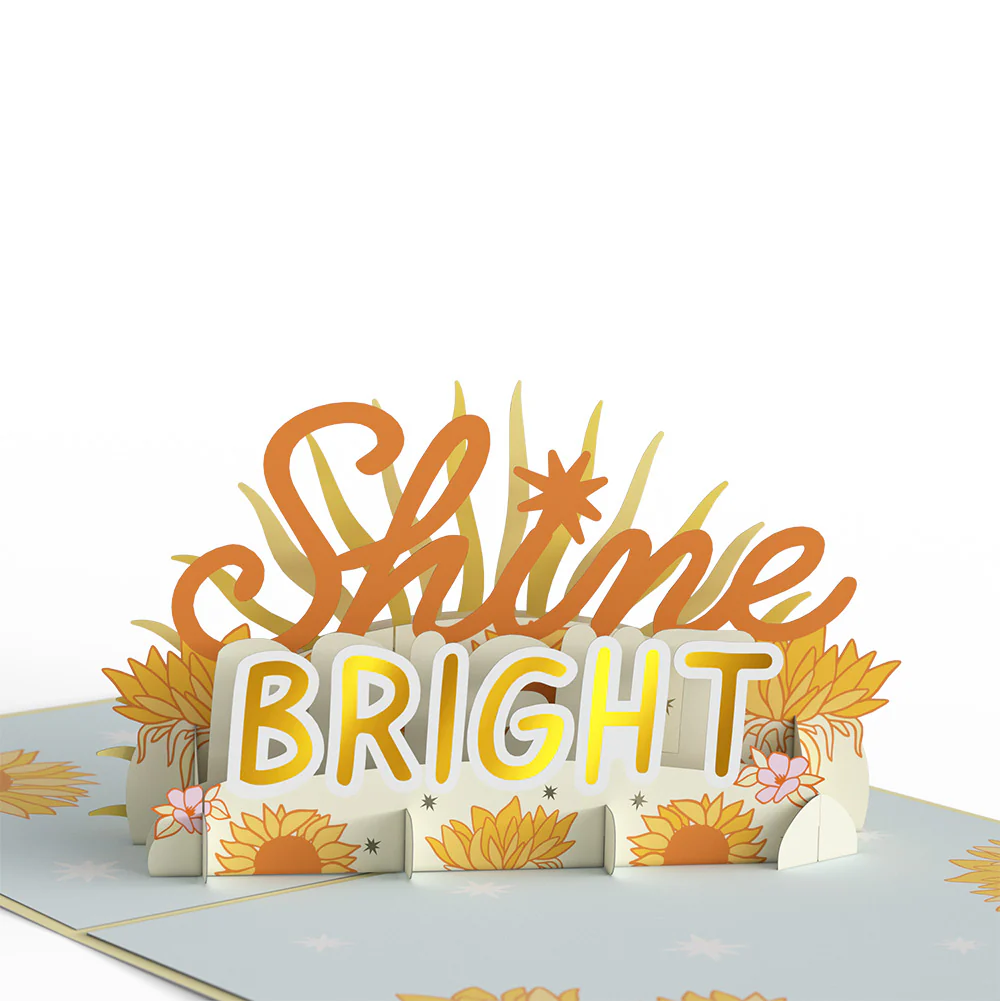Shine Bright Valentine Pop-Up Card and Sentiment Set for Husband - Image 3